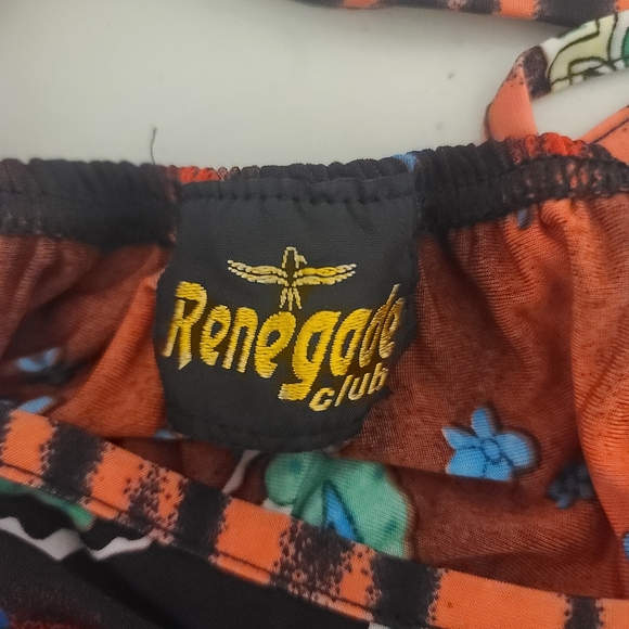 Renegade club bohemian multi colored criss crossback strap dress size small - Picture 6 of 7